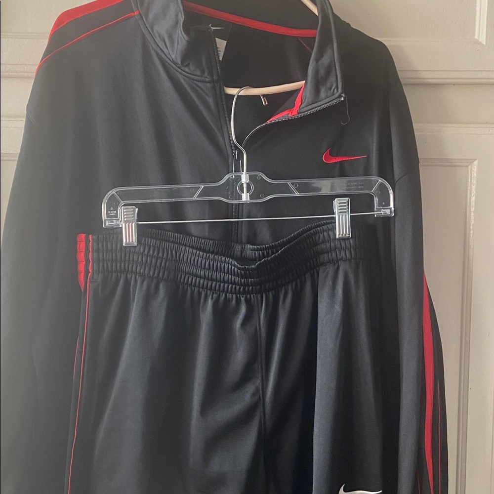 Nike Black and Red Athletic Set